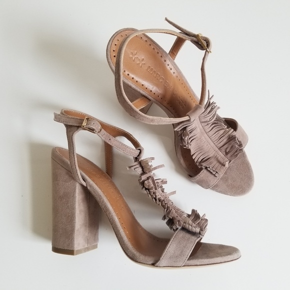 Marc Ellis Fringe Suede Sandals - Picture 1 of 8
